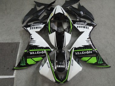 ABS 2007-2008 Black White Monster Pizzoli Honda CBR600RR Motorcycle Fairings Canada