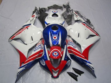 ABS 2009-2012 White Blue Red Honda CBR600RR Motorcycle Fairing Kits Canada