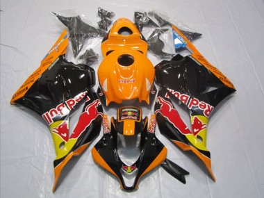 ABS 2009-2012 Black Orange Red Bull Honda CBR600RR Motorbike Fairing Canada