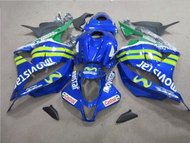 ABS 2009-2012 Blue White Movistar Honda CBR600RR Bike Fairings Canada