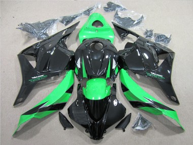 ABS 2009-2012 Black Green Honda CBR600RR Moto Fairings Canada