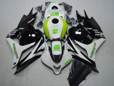 ABS 2009-2012 Black White Green Hannspree Honda CBR600RR Moto Fairings Canada