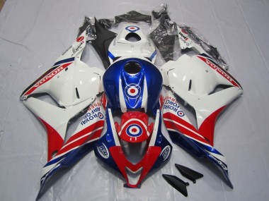 ABS 2009-2012 White Blue Red Honda CBR600RR Bike Fairings Canada