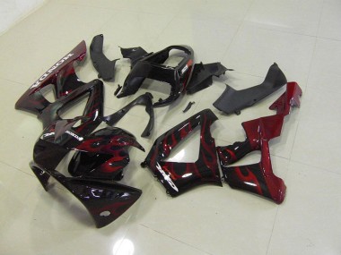 ABS 2000-2001 Black Red Flame Honda CBR900RR 929 Motorcylce Fairings Canada