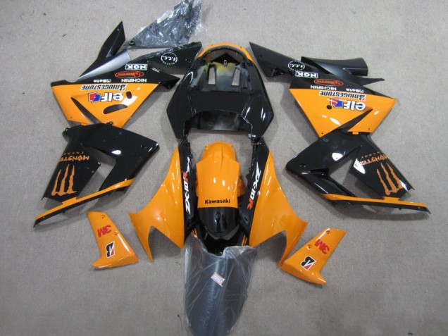 2003-2005 Black Orange 3M Monster Kawasaki ZX10R Bike Fairings Canada