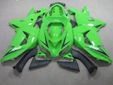 2006-2007 Green White Ninja Kawasaki ZX10R Motorcyle Fairings Canada