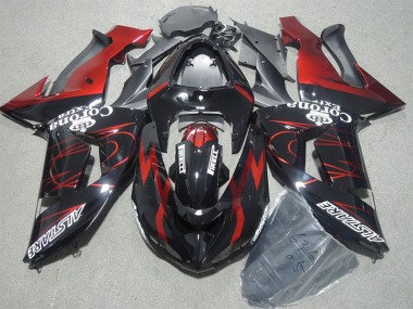 2006-2007 Black Red Corona Extra Kawasaki ZX10R Motorcycle Bodywork Canada