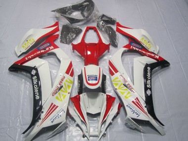 2011-2015 White Red Silkolene Kawasaki ZX10R Motorcycle Fairings Kit Canada