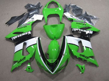 2005-2006 Green White Black Ninja 636 Kawasaki ZX6R Bike Fairings Canada