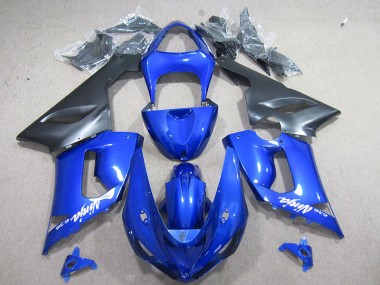 2005-2006 Blue White Ninja 636 Kawasaki ZX6R Motorcyle Fairings Canada