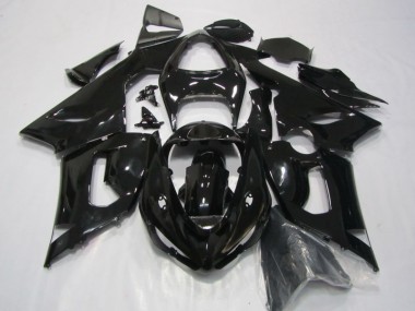 2005-2006 Black Kawasaki ZX6R Replacement Fairings Canada