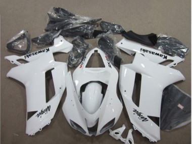 2007-2008 White Kawasaki ZX6R Bike Fairings Canada