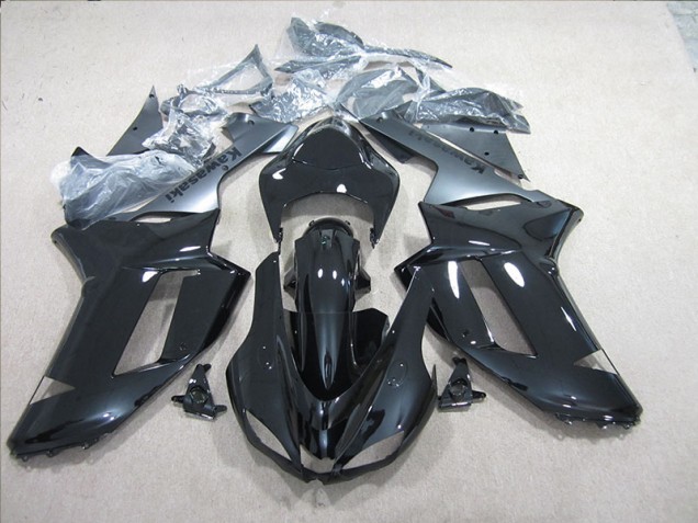 2007-2008 Black Silver Kawasaki ZX6R Motorcylce Fairings Canada