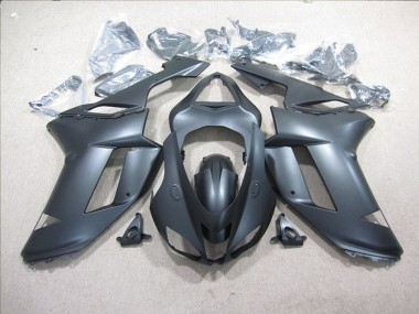 2007-2008 Black Kawasaki ZX6R Motorcycle Fairings Canada