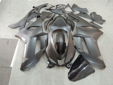 2007-2008 Black Kawasaki ZX6R Motorcycle Fairing Kit Canada