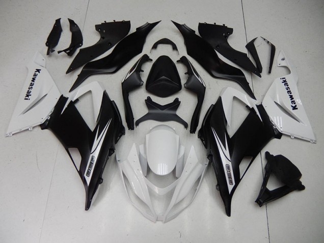 2013-2018 Black White Kawasaki ZX6R Motorcycle Fairing Kits Canada