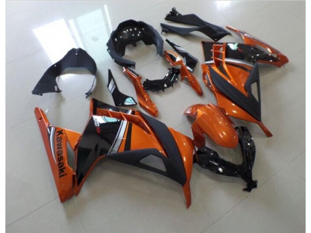 ABS 2013-2016 Black Orange Kawasaki ZX300R Motor Fairings Canada