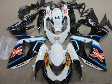 2009-2016 White Blue Brux Dark Dog Suzuki GSXR1000 Motorbike Fairing Kits Canada