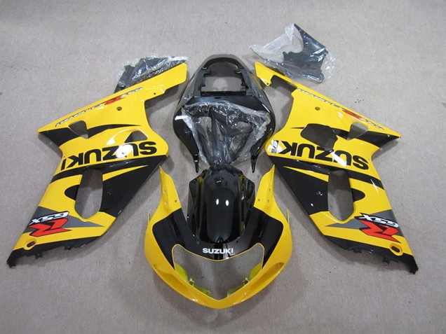 2001-2003 Yellow Black Suzuki GSXR600 Motorcycle Fairings Kits Canada