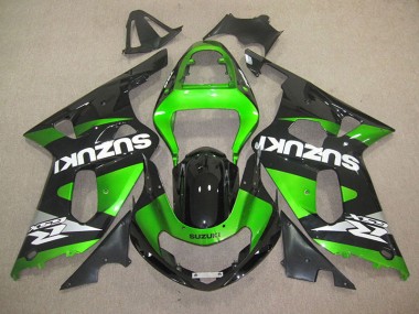 2001-2003 Black Green Suzuki GSXR600 Motorbike Fairing Canada