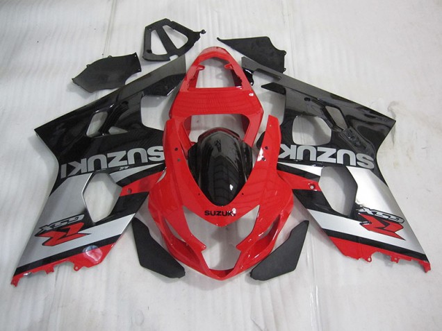 2004-2005 Red Black Silver Suzuki GSXR600 Motorcyle Fairings Canada