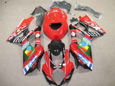 2004-2005 Red Black Suzuki GSXR600 Motorcycle Fairing Kit Canada