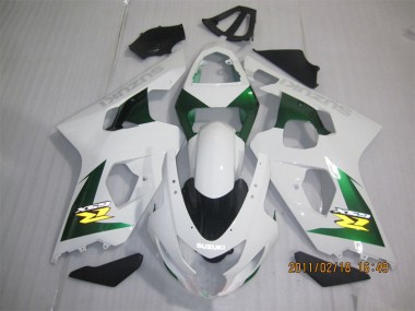 2004-2005 White Green Suzuki GSXR600 Motorbike Fairing Kits Canada