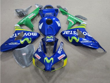 2006-2007 Blue Movistar Castrol Suzuki GSXR600 Motorcycle Fairing Kit Canada