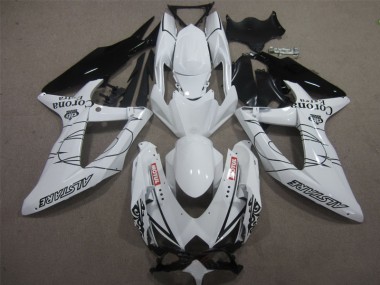 2008-2010 White Black Corona Extra Motul Suzuki GSXR600 Motorbike Fairing Canada