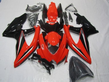 2008-2010 Red Black Suzuki GSXR600 Moto Fairings Canada