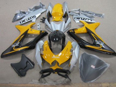 2008-2010 Yellow White Black Suzuki GSXR600 Motorcycle Fairing Kits Canada