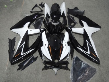 2008-2010 Black White Suzuki GSXR600 Bike Fairings Canada