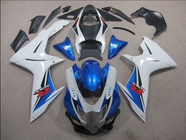 2011-2021 White Blue Suzuki GSXR600 Motorbike Fairing Kits Canada