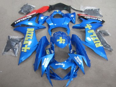 2011-2021 Blue Yellow Rizla Suzuki GSXR600 Motorcylce Fairings Canada