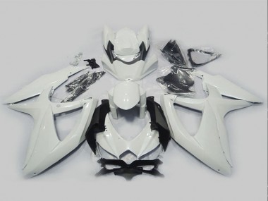 2008-2010 White Suzuki GSXR750 Motorcycle Fairing Kits Canada