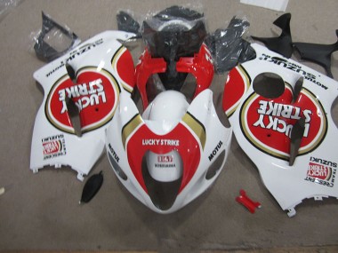 1996-2007 White Lucky Strike Motul Suzuki GSXR1300 Hayabusa Motorcycle Fairings Kit Canada