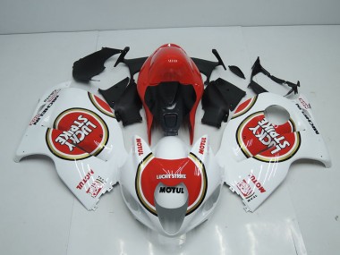 1996-2007 White Red Lucky Strike Motul Suzuki GSXR1300 Hayabusa Replacement Motorcycle Fairings Canada