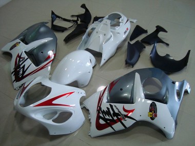 1996-2007 White Black Suzuki GSXR1300 Hayabusa Motorcycle Fairing Kit Canada