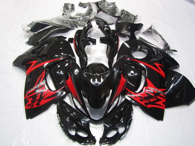 2008-2019 Black Red Suzuki GSXR1300 Hayabusa Bike Fairing Kit Canada