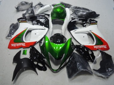 2008-2019 White Green Makita Suzuki GSXR1300 Hayabusa Replacement Fairings Canada