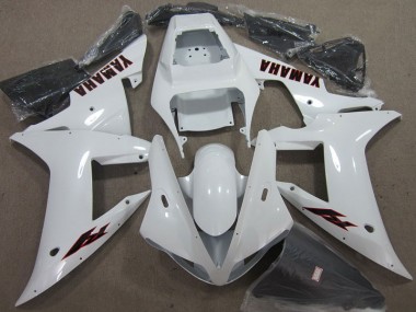 2002-2003 White Black Yamaha YZF R1 Motorcycle Fairing Kit Canada