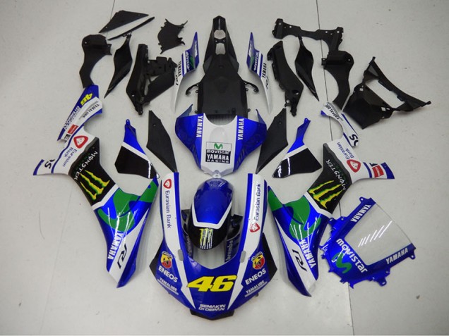 2015-2019 Blue Blue White ENEOS Movistar 46 Yamaha YZF R1 Motor Bike Fairings Canada