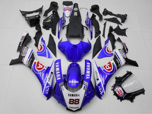 2015-2019 Blue PATA 88 Yamaha YZF R1 Bike Fairing Kit Canada