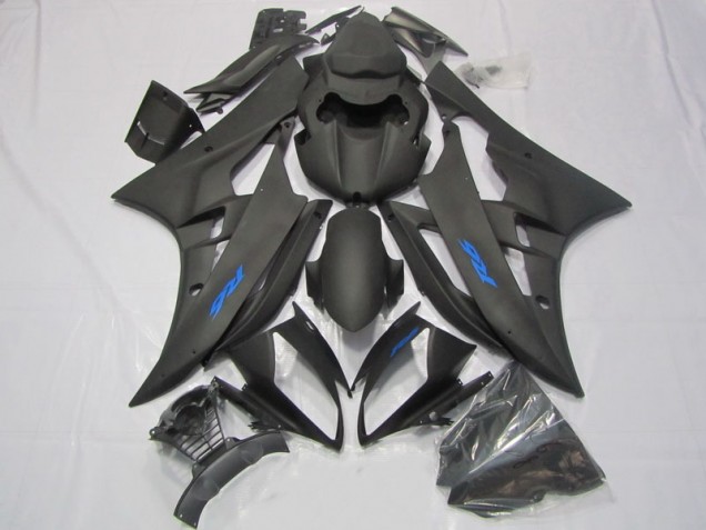 2006-2007 Black Blue Decal Yamaha YZF R6 Motorcycle Fairings Kit Canada