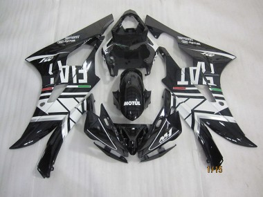 2006-2007 Black White Motul Fiat Yamaha YZF R6 Motorcycle Fairings Canada